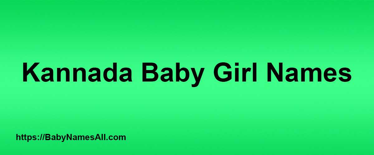 Baby Girl Names In Kannada N